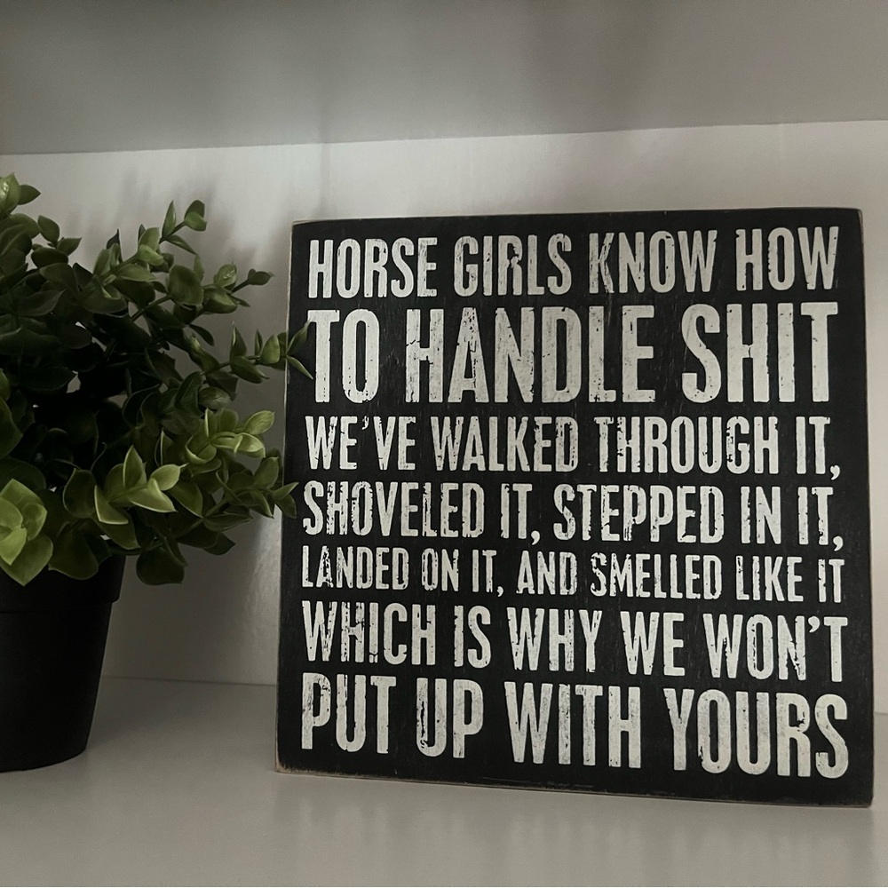 Horse Girls Wood Sign